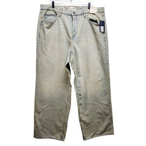 Universal Thread Womens 90s Baggy Relaxed Fit Light Wash Jean Mid Rise SZ 17 Reg